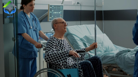 همراه بیمار در بیمارستان میلاد