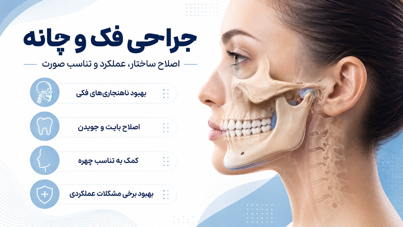 فک بالا، فک پایین و چانه چه نقشی دارند؟