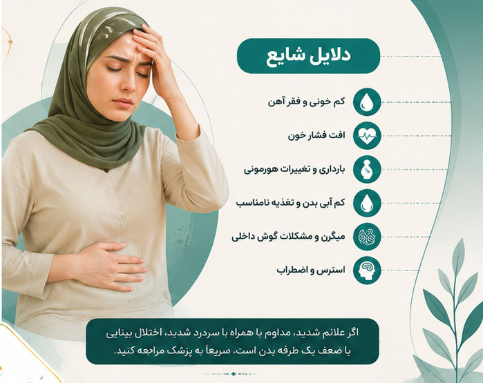 سرگیجه و تهوع به‌تنهایی به معنی بارداری نیستند